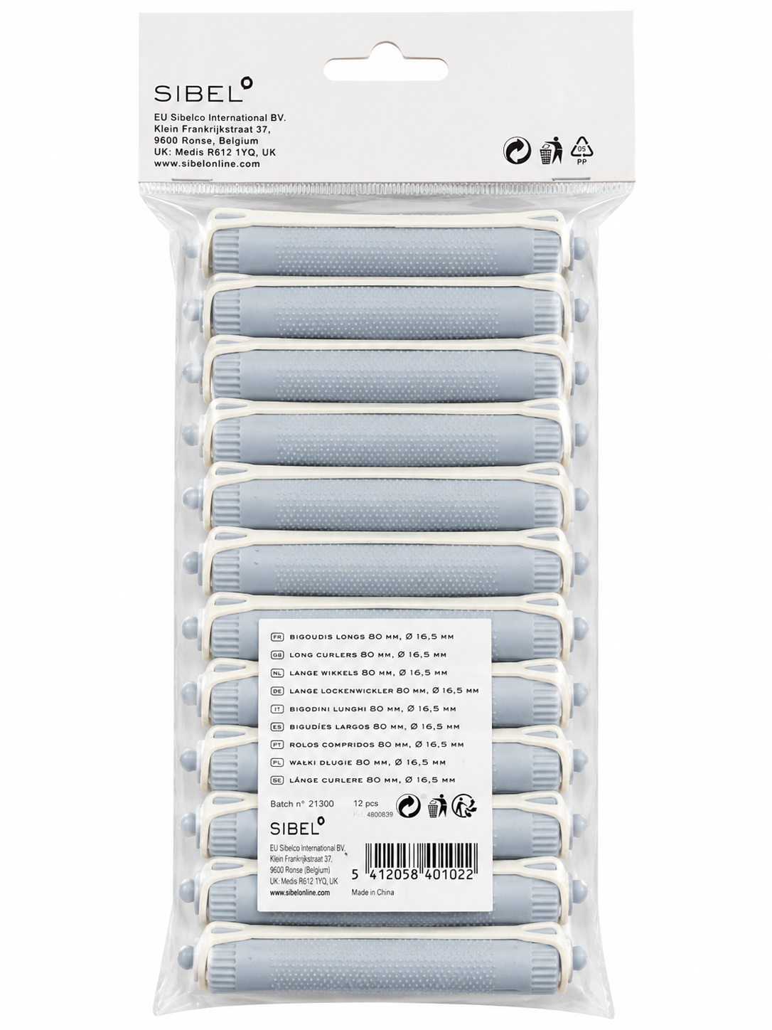 Sibel Zelfklevende Permanentwikkels 80 mm x Ø 16,5 mm – 12 Stuks
