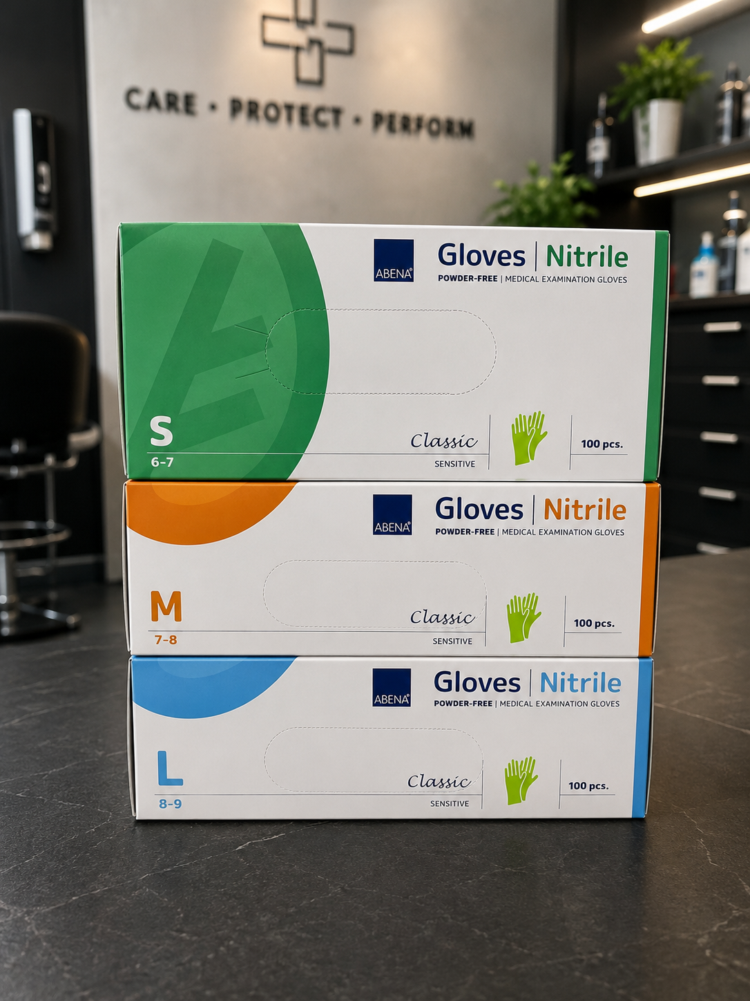 ABENA Nitrile Handschoenen – Poedervrij – 100 Stuks Groen