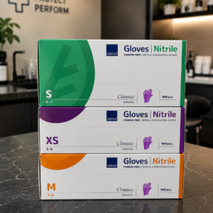 ABENA Nitrile Handschoenen – Poedervrij – 100 Stuks Paars