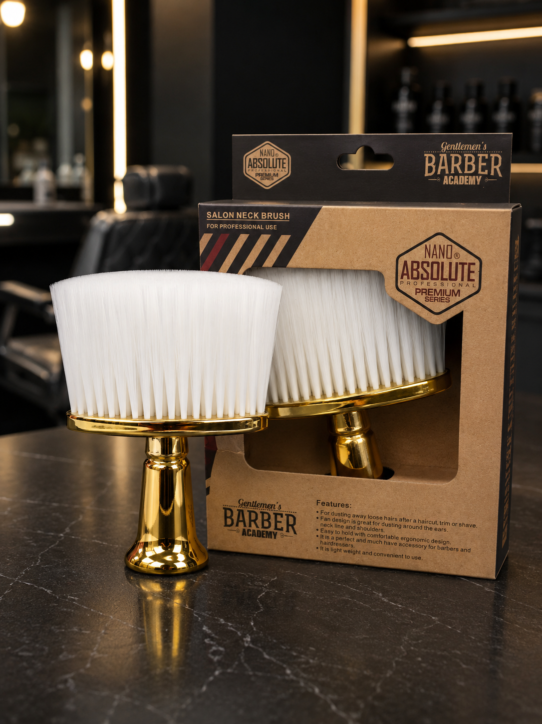 Nano G-582Professionele nekborstel voor kappers en barbers