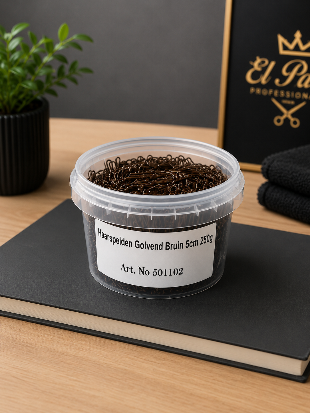 Haarspelden Golvend Bruin 5 cm – 250 g