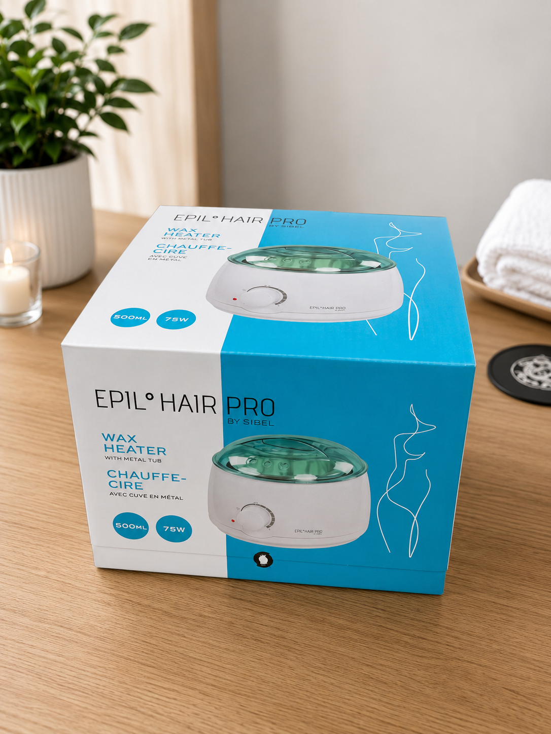 Epil Hair Pro Wax Heater with Metal Tub – 500 ml