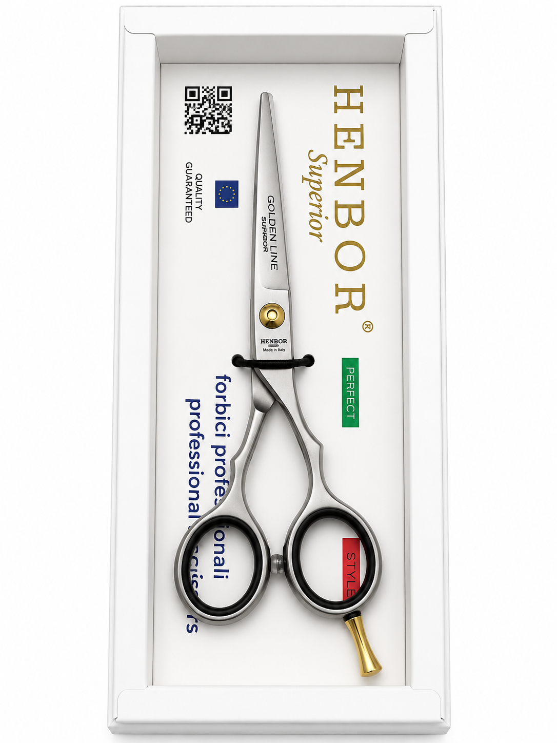 Henbor Superior Golden Line Professional Hair Scissors – Made in Italy