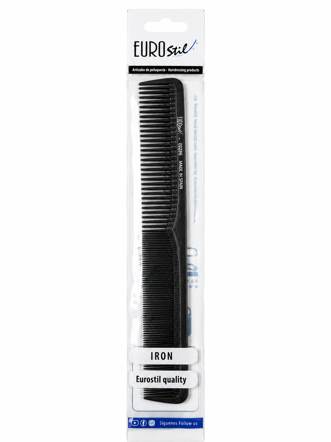 Eurostil Iron Comb – Professionele Hittebestendige Knipkam