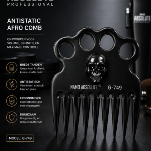 Nano Absolute Antistatic Afro Comb G-749